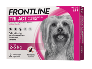 FRONTLINE TRI-ACT*3PIP 2-5KG - Farmastop