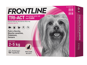 FRONTLINE TRI-ACT*6PIP 2-5KG - Farmastop