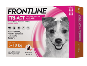 FRONTLINE TRI-ACT*6PIP 5-10KG - Farmastop