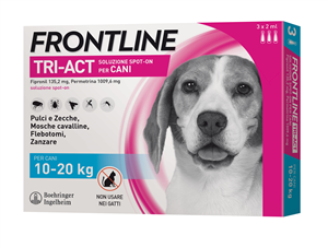 FRONTLINE TRI-ACT*3PIP 10-20KG - Farmastop