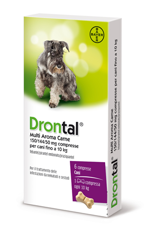 DRONTAL MULTI AR CARNE*6CPR - Farmastop