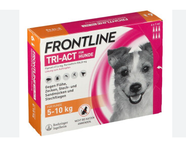 FRONTLINE TRI-ACT*3PIP 5-10KG - Farmastop