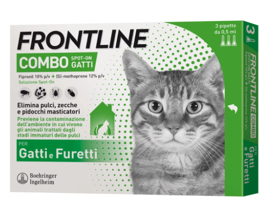 FRONTLINE COMBO*3PIP GATTI/FUR - Farmastop
