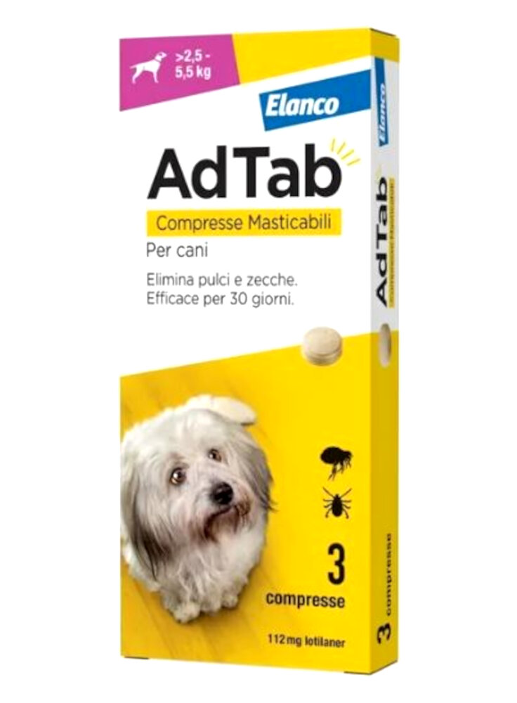 ADTAB*3CPR 112MG CANI2,5-5,5KG - Farmastop