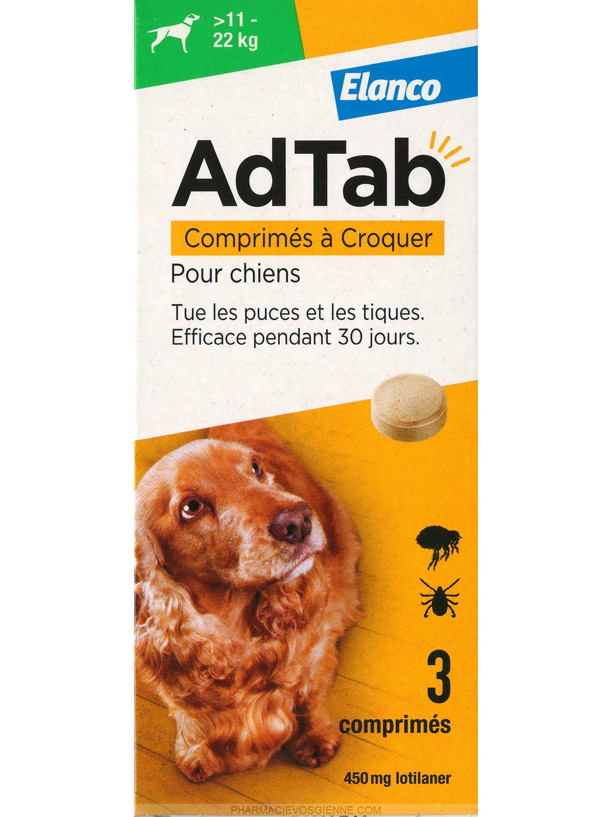 ADTAB*3CPR 450MG CANI 11-22KG - Farmastop