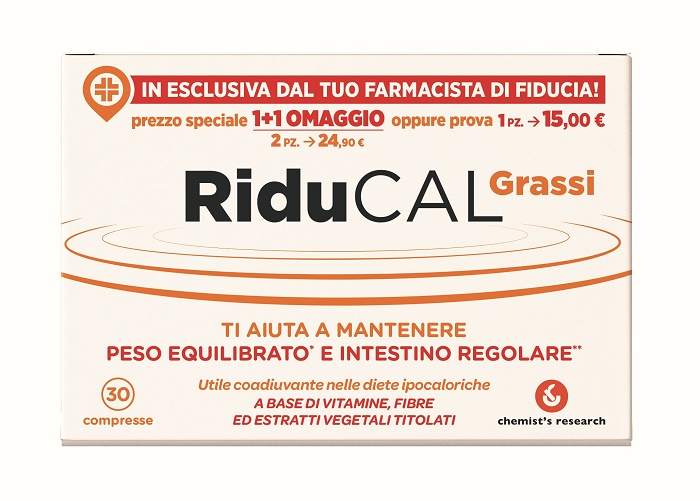 RIDUCAL GRASSI 30 COMPRESSE - Farmastop