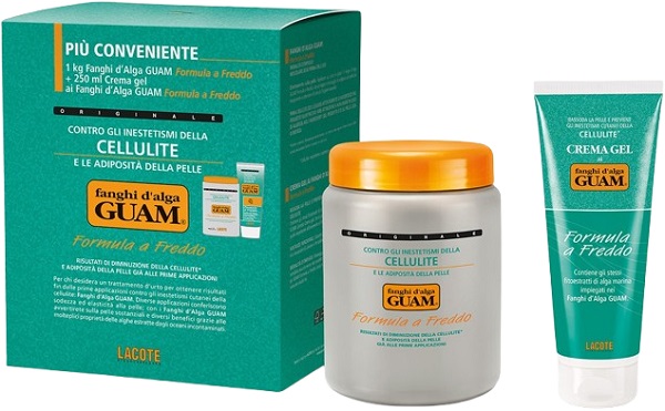 GUAM FANGHI D'ALGA CONFEZIONE CONVENIENZA FREDDA CON FANGHI D'ALGA GUAM 1 KG + CREMA GEL 250 ML FORMULA A FREDDO - Farmastop