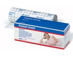 FASCIA AUTOADESIVA IPOALLERGENICA FISSAGGIO CATETERI FIXOMULL STRETCH. SUPPORTO IN POLIESTERE NON TESSUTO BIANCO, MASSA IN POLICARBONATO SENZA RESINE E GOMME NATURALI. 15X200CM - Farmastop