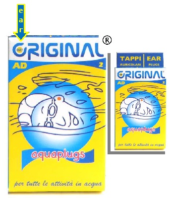 TAPPI AURICOLARI IDRORESISTENTI EAR ORIGINAL AQUAPLUGS 2 PEZZI - Farmastop
