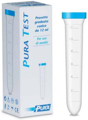 PROVETTA PER URINE PURA TEST GRADUATA CONICA 12 ML - Farmastop