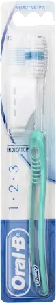 ORALB 123 INDICATOR SPAZZOLINO MANUALE SETOLE 35 MEDIE - Farmastop