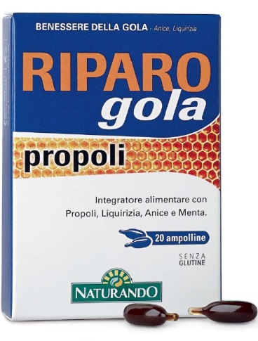 RIPARO GOLA PROPOLI 20 AMPOLLE BEVIBILI - Farmastop