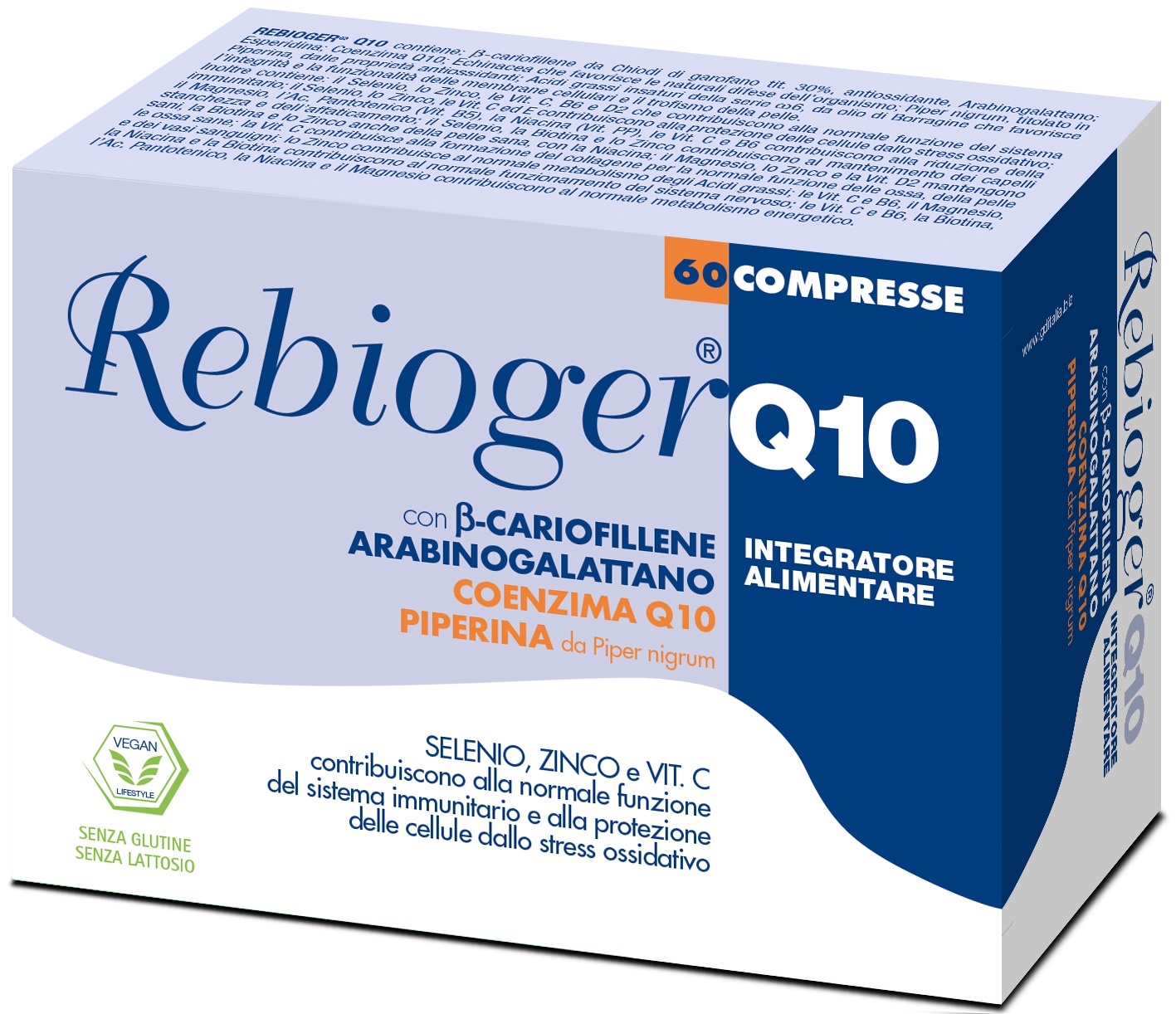 REBIOGER Q10 60 COMPRESSE - Farmastop