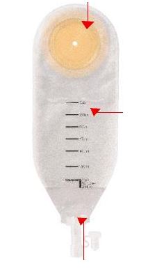 SACCA PER DRENAGGIO DELLE FERITE STERILE COLOPLAST CAPACITA' MAXI 500ML 10 PEZZI ARTICOLO 2220 - Farmastop