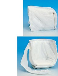 GOMITIERA/TALLONIERA IN TESSUTO NON TESSUTO CON DOPPIA IMBOTTITURA OVATTATA. REGOLABILE TRAMITE CINTURINO DI FISSAGGIO IN VELCRO. ASSORBENTI E TRASPIRANTI - Farmastop
