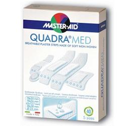 CEROTTO MASTER-AID QUADRA DERMOATTIVO FORMATI ASSORTITI 40 PEZZI - Farmastop