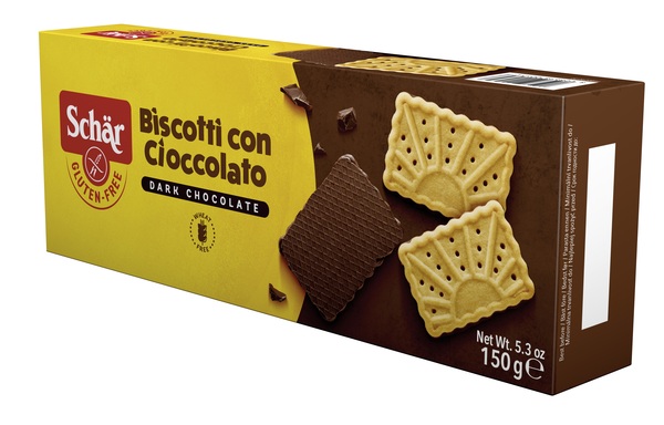 SCHAR BISCOTTO CON CIOCCOLATO DARK CHOCOLATE 150 G - Farmastop