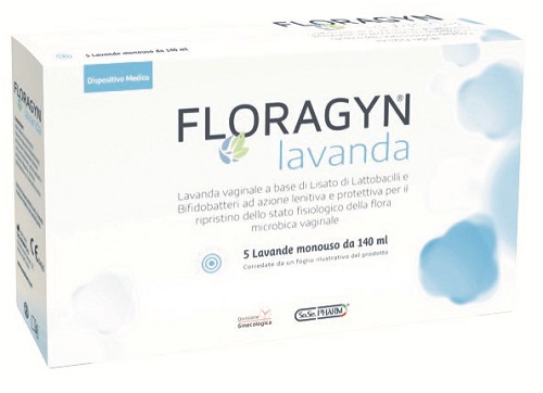 LAVANDA VAGINALE A BASE DI LATTOBACILLI LISATI FLORAGYN LAVANDA 140ML 5FLACONI - Farmastop