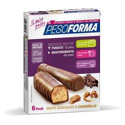 PESOFORMA BARRETTA CIOCCOLATO CARAMELLO 12 X 31 G - Farmastop