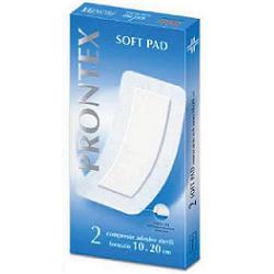 GARZA COMPRESSA PRONTEX SOFT PAD AUTOADESIVA 10X20CM 2 PEZZI - Farmastop