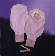 SACCA A FONDO APERTO OPACA CON PELLICOLA DI RIVESTIMENTO DISPOSITIVO DUE PEZZI CON SISTEMA DI AGGANCIO ATRAUMATICO SENZA VELCRO CONSECURA 45MM 10 PEZZI - Farmastop