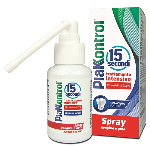 PLAKKONTROL 15 SECONDI COLLUTORIO SPRAY 50 ML - Farmastop