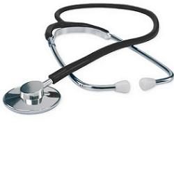 FONENDOSCOPIO LOGIKO A TESTA PIATTA DIAMETRO 45 MM ALTEZZA 10 MM TUBO AD Y DIAMETRO 5 MM LUNGHEZZA 60 CM - Farmastop