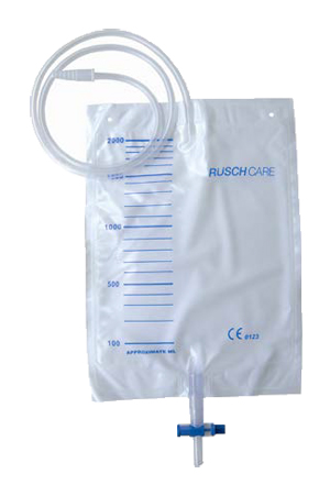 SACCA DI DRENAGGIO LETTO PER INCONTINENZA 2000ML IN PVC CON VALVOLA DI NON RITORNO E SCARICO CON TUBO DI RACCORDO 90CM 30 PEZZI RIUTILIZZABILE - Farmastop