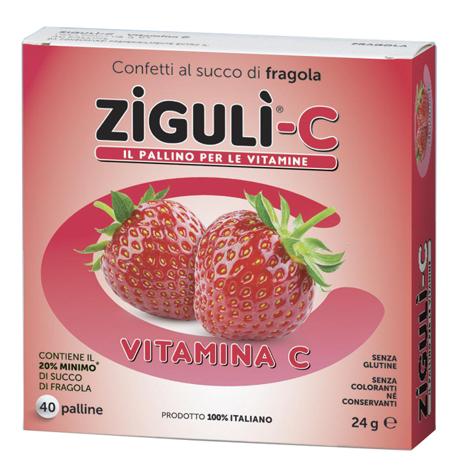 ZIGULI C FRAGOLA 40 CONFETTI 24 G - Farmastop