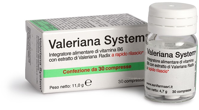 VALERIANA SYSTEM 30 COMPRESSE - Farmastop
