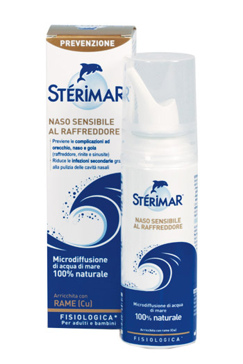 STERIMAR NASO SENSIBILE AL RAFFREDDORE ACQUA DI MARE SPRAY 100 ML - Farmastop