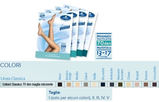 SAUBER COLLANT 70 DENARI MAGLIA MICRORETE NEUTRO BEIGE 5 LINEA CLASSICA - Farmastop