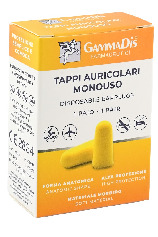 TAPPO AURICOLARE EAR GOMMAPIUMA 2 PEZZI GAMMADIS - Farmastop