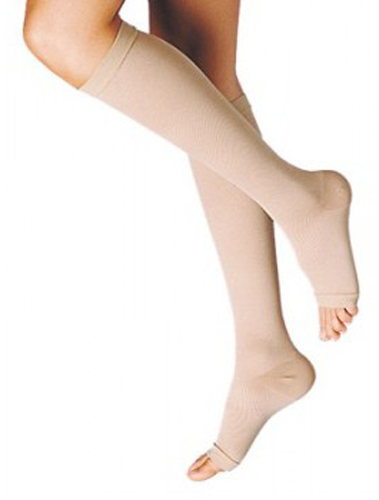 GAMBALETTO TERAPEUTICO DUALSAN A COMPRESSIONE DECRESCENTE KKL2 PUNTA APERTA BEIGE UNISEX 4 1 PAIO - Farmastop