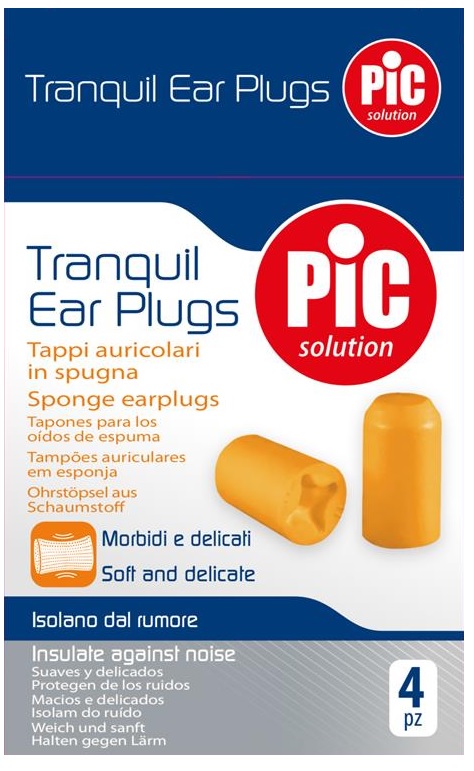 TAPPI AURICOLARI TRANQUIL IN SPUGNA 4 PEZZI - Farmastop