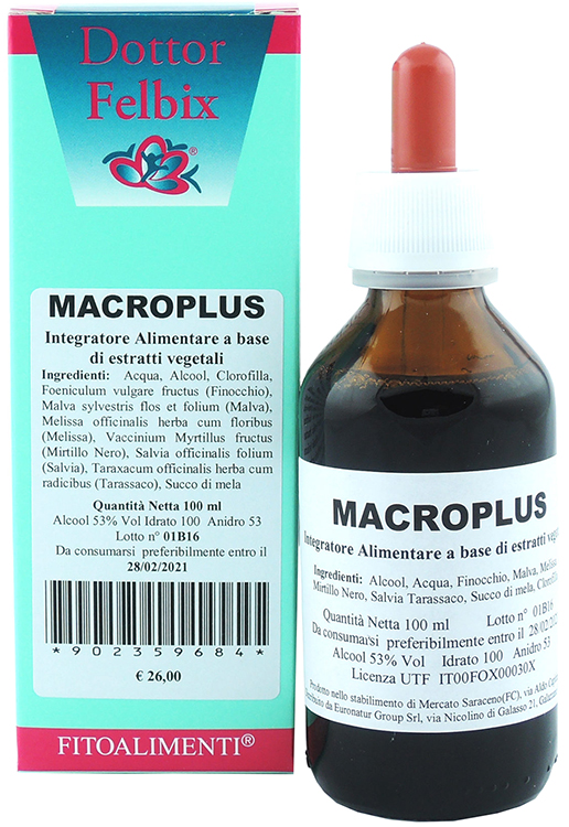 MACROPLUS GOCCE 100 ML - Farmastop