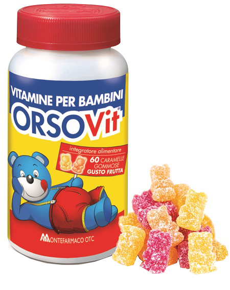 ORSOVIT CARAMELLE GOMMOSE VITAMINA BB SENZA GLUTINE 60 PEZZI - Farmastop