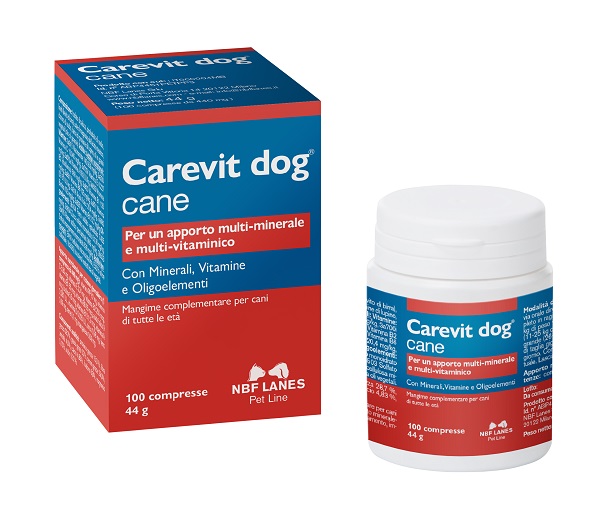 CAREVIT DOG FLACONE 100 COMPRESSE APPETIBILI - Farmastop
