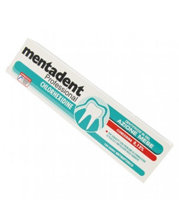 MENTADENT PROFESSIONAL DENTIFRICIO CHLOREXIDINE 020% 75 ML - Farmastop