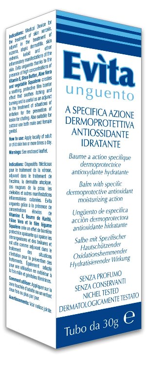 EVITA UNGUENTO A SPECIFICA AZIONE DERMOPROTETTIVA ANTIOSSIDANTE IDRATANTE 30 ML - Farmastop