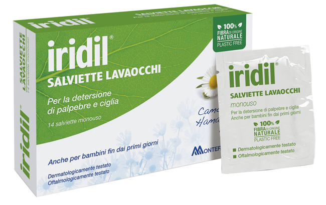 IRIDIL LAVAOCCHI 14 SALVIETTE MONOUSO - Farmastop