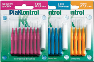 PLAKKONTROL SCOVOLINO CON MANICO MIDI 0,7 8 PEZZI - Farmastop