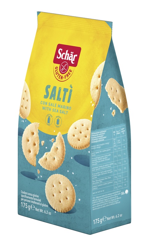 SCHAR SALTI' CRACKER CON SALE MARINO SENZA LATTOSIO 175 G - Farmastop