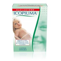 BENDA ICOPIUMA A COMPRESSIONE FISIOLOGICA RETE OMBELICALE CON GARZE STERILI 1 PEZZO - Farmastop