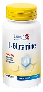 LONGLIFE L-GLUTAMINE 100 CAPSULE DI GELATINA DA 620 MG - Farmastop