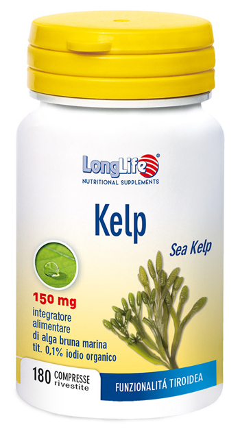 LONGLIFE KELP ALGA BRUNA 180 COMPRESSE - Farmastop