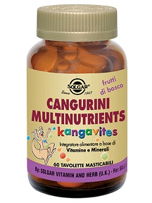 CANGURINI MULTINUTRIENTS FRUTTI TROPICALI 60 COMPRESSE - Farmastop