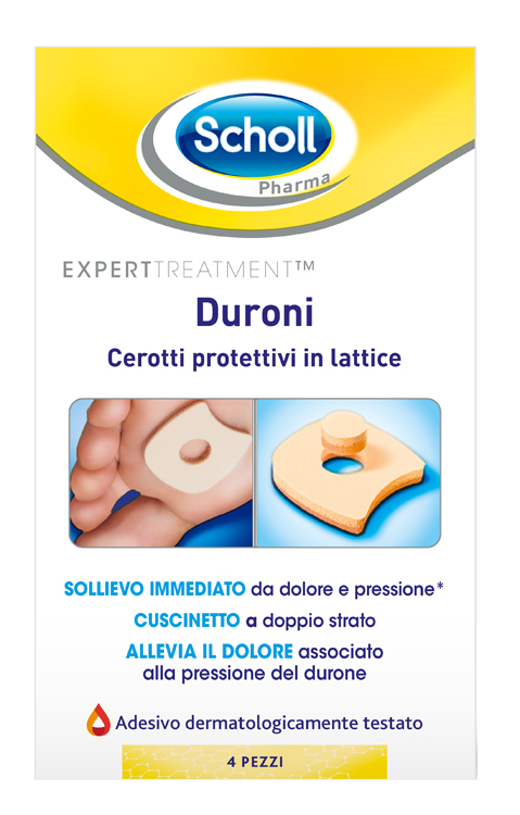 CEROTTO PROTETTIVO PER DURONI SCHOLL IN LATTICE 4 PEZZI - Farmastop