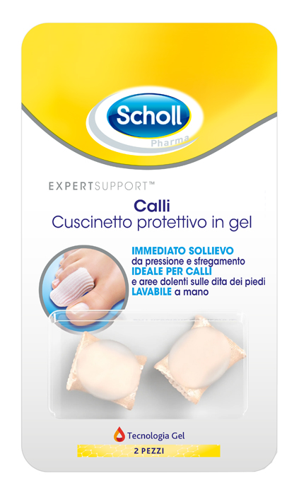 CUSCINETTI PROTETTIVI PER PIEDI CALLI SCHOLL GELACTIV 2 PEZZI - Farmastop