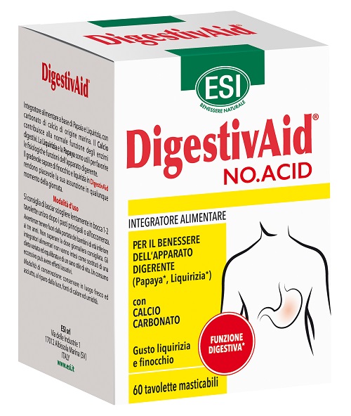 ESI DIGESTIVAID NO ACID 60 TAVOLETTE - Farmastop